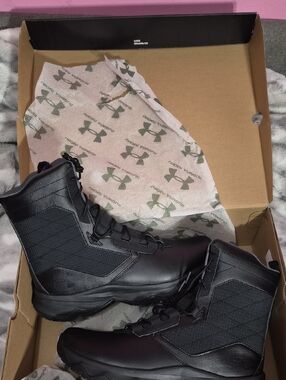 Men's Under Armour Black Stellar G2 High-Top Tactical Boots Sz 12